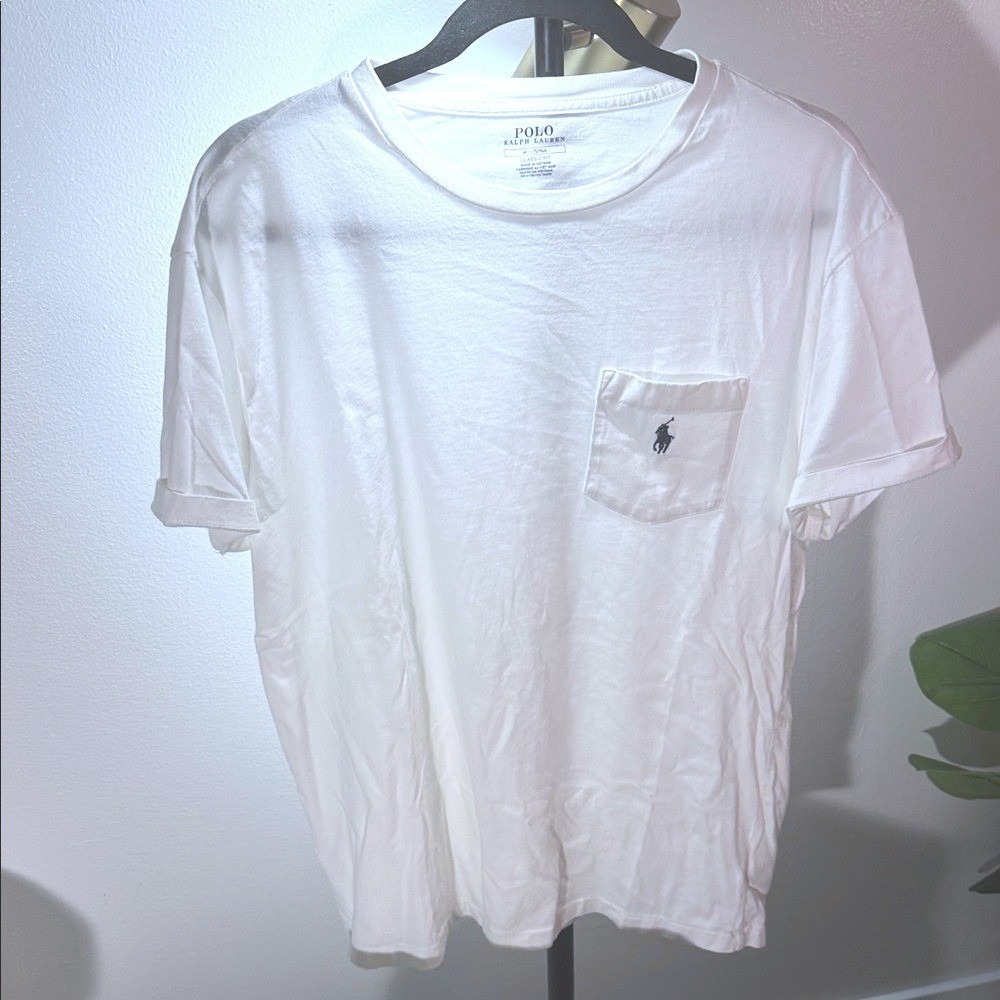 Polo by Ralph Lauren‎ Men's White Short Sleeve Tee Med.